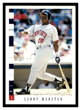 1993 Score  #471 Lenny Webster - Minnesota Twins