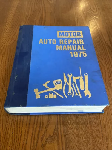 Vtg Motor Auto Repair Manual 1969-1975 HC Book Car Service Guide 38th Edition
