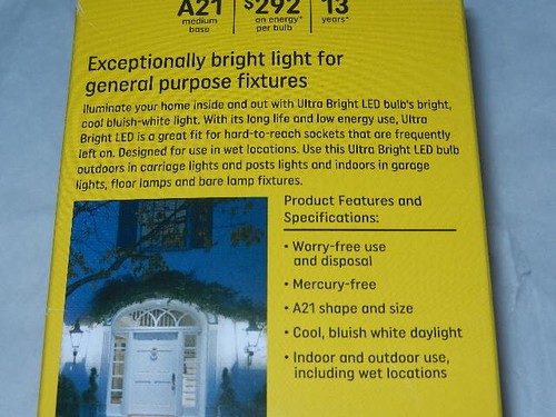 new GE ultra bright daylight non-dimmable 200W LED A21 bulb medium base 200 day - Picture 7 of 18
