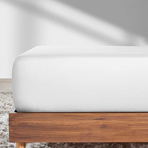 California Design Den Single Fitted Sheet Only - Soft 100% Cotton Bed Sheets, - Picture 1 of 5
