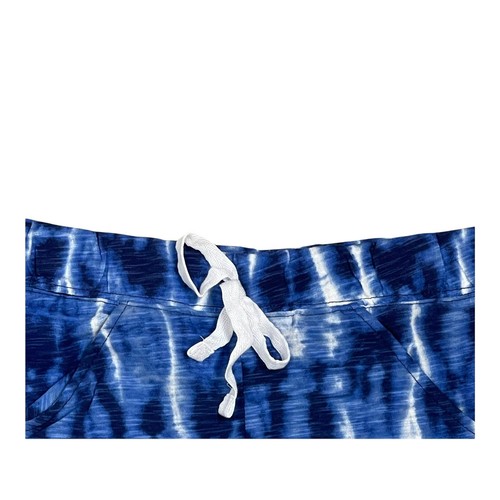Justice Active Girls Shorts Size 10 Blue Tie Dye Drawstring Athletic 2.5" Inseam - Picture 2 of 5