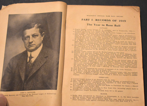 *Original* 1920 Spalding's Official Baseball Record.  a - Bild 4 von 9