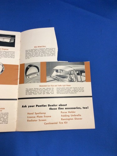 Original 1955 Pontiac Accessories Sales Brochure Chieftain - Bild 9 von 9