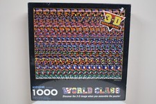 NEW Springbok 1000 Pc World Class Soccer 3-D Stereogram Puzzle Hallmark Sealed