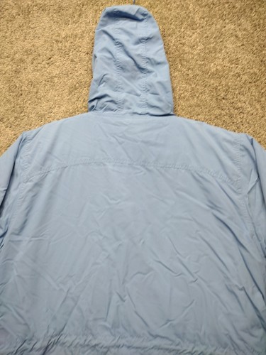 Vintage LL Bean Jacket Womens XL Heavy Windbreaker Anorak Hooded Pullover 90s - Picture 15 of 19