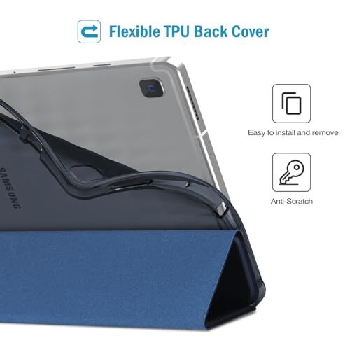 Cover for Galaxy Tab S6 Lite 10.4 Case 2024 2022 2020 with S Pen Navy