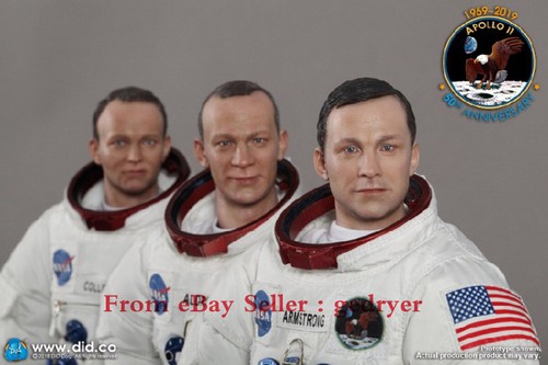 Did NA001-003 1/6 Moon Landing Astronaut Armstrong Aldrin Collins Action Figure  - Picture 9 of 9