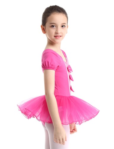 Girls Ballet Dress Tutu Tulle Skirts Child Gymnastics Leotard Dancewear AU - Picture 19 of 59