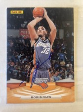 2009 Panini Boris Diaw Autographed Card Charlotte Bobcats #114 CB1444
