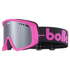 BOLLE MAMMOTH PINK HERITAGE MATTE BLACK CHROME CAT 3 LENSE SKI SNOW GOGGLE LARGE
