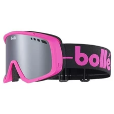 BOLLE MAMMOTH PINK HERITAGE MATTE BLACK CHROME CAT 3 LENSE SKI SNOW GOGGLE LARGE