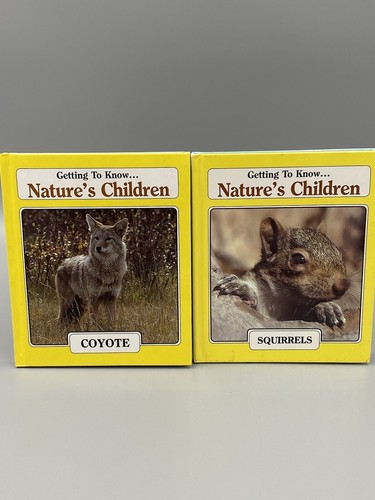 Set Of 2 Getting to Know Nature's Children Animal Books Coyotes Frogs Squirrels - Bild 1 von 9