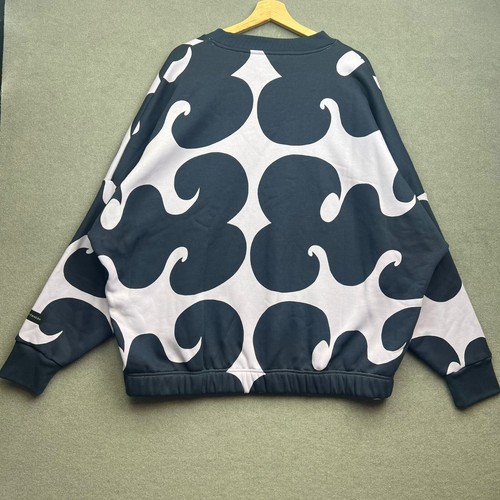 Adidas Marimekko Sweatshirt Women 2XL UK 24-26 Floral AOP Originals Trefoil - Picture 2 of 11