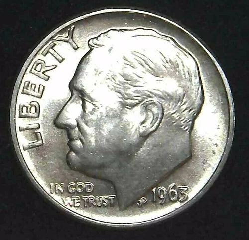 1963-D 10C Roosevelt Dime BU 90% Silver 21lws0718