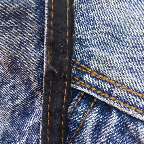 Get Used by Elie Vintage 80s Zippers Jeansjacke Gr. L Distressed Hong Kong - Bild 6 von 16