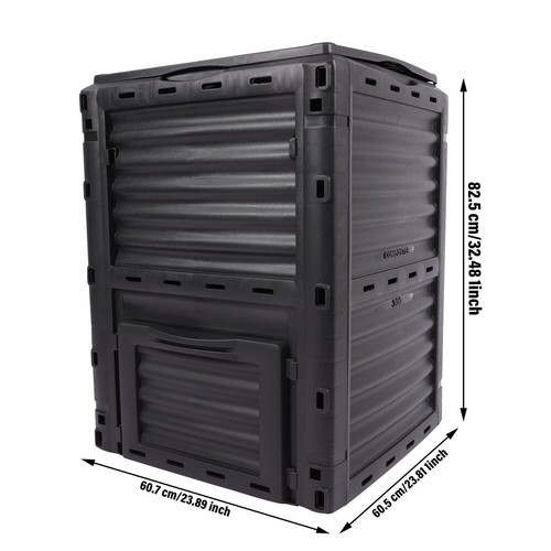 Large Capacity Garden Compost Bin 80 Gallon Fast Creation of Fertile Soil Waste - Picture 2 of 24