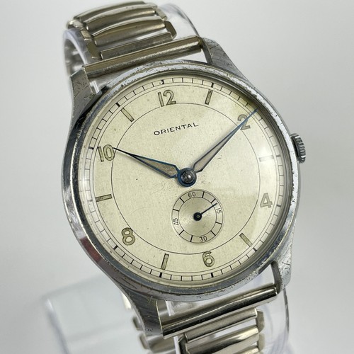 Oriental Oversize _Vintage 38mm Sector Dial Wittenauer Brand MaurenceMonkey - Imagen 3 de 13