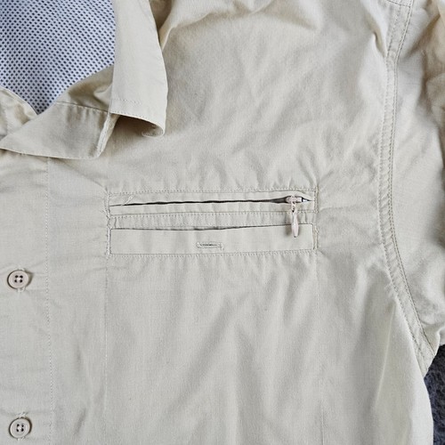 Camisa 10000 pies sobre el nivel del mar para hombre pequeña beige manga larga abotonada ventilada - Imagen 2 de 13