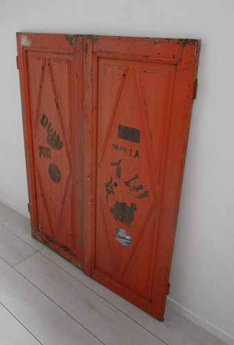 ✅ ANTICA COPPIA ANTE PANELLATE EPOCA 800 PER CREDENZE A MURO ANTIQUE - 3870 - Picture 4 of 7