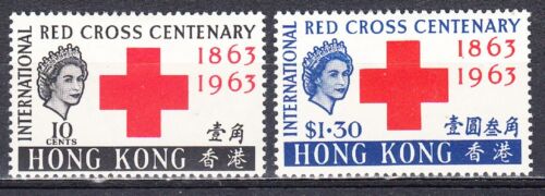 HONG KONG 1963 RED CROSS CENTENARY SCOTT 219-220 MLH