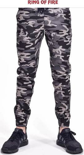 Ring of Fire Moto HOMBRE CLAYTON SARGA STRETCH JOGGERS Camuflaje Negro Gris Camuflaje - Imagen 1 de 5