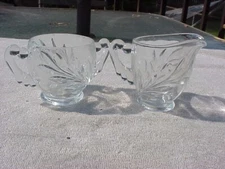 ANTIQUE VINTAGE CREAM AND SUGER SET