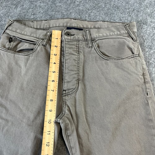 Armani Jeans J21 Mens 30 28 * Regular Fit Stretch Straight Light Wash Grey - Picture 6 of 14