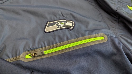 NFL Seattle Seahawks Nike Elite Hybrid Performance Jacket Sweatshirt Sweater M - Picture 7 of 11