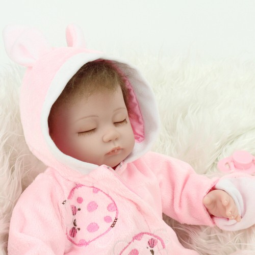 Realistic Reborn Dolls Vinyl Silicone Newborn Sleeping Baby Doll Handmade Gifts - Picture 7 of 8