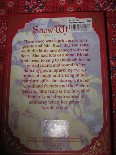 Disney Snow White Bracelet Limited Edition Goldtone Charm Bracelet NOS Boxed - Picture 3 of 5