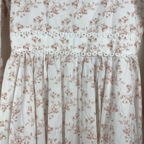 Mini Vestido CAROLINE CONSTAS Blakely Floral Algodón Rubor Acuarela Floral Talla L - Imagen 9 de 12