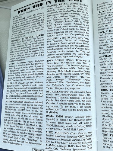 MJ Musical Broadway Playbill Neil Simon Theatre July 2024 Elijah Rhea Johnson - Imagen 8 de 9
