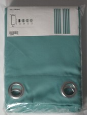 IKEA HILLEBORG Gardinen Gardinenpaar in türkis 145x300cm Vorhang Vorhänge