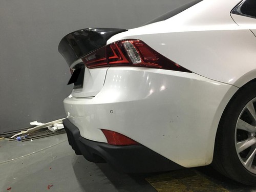 REAL CARBON Rear Trunk Spoiler Wing Lid Fit for LEXUS IS250 IS350 IS-F 2013-15 - Picture 8 of 18