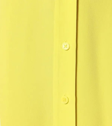 NWT Diane Von Furstenberg DVF Georgia in Citrine Yellow Silk Maxi Shirt Dress 2 - Picture 10 of 10