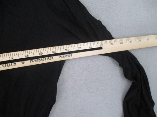 Country Road Dress Womens 14 Black Tie Shirred V Neck Button Long Sleeve Belt - Picture 9 of 20