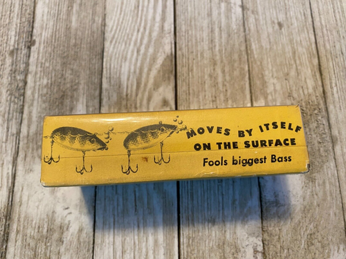 Vintage Burroughs AQUA BAT Fishing Lure Minnow Bait Crank Tackle Rare Old - Picture 4 of 8
