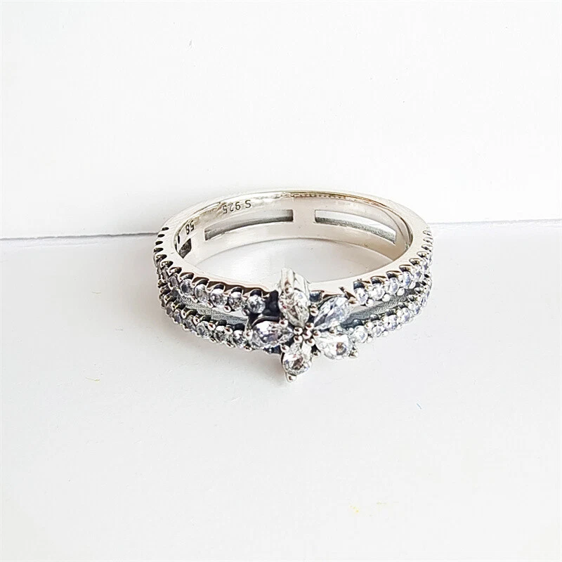 Sparkling snowflake 2024 double ring