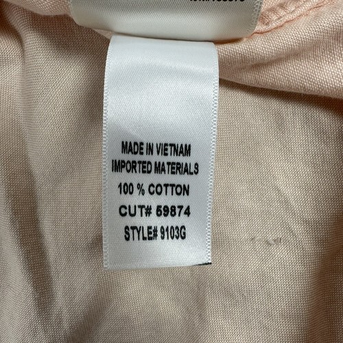 Citizens Of Humanity Shirt Large L Light Pink Button Up Roll Tab Sleeve Top Mens - Picture 14 of 14