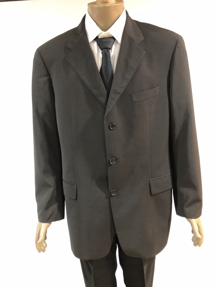 Hugo Boss Super 100 Mens Angelico Lucca Virgin Wool Suit Jacket Size 44B