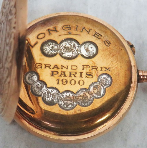 RELOJ BOLSILLO LONGINES ORO 14K CARA ABIERTA 36mm - Imagen 8 de 12