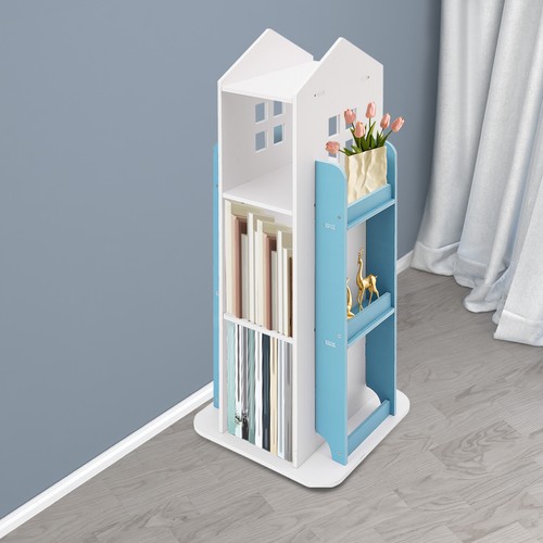 Kids Bookshelf, Rotating Book Organizer, 360° Rotating Children's Bookshelf - Picture 4 of 17