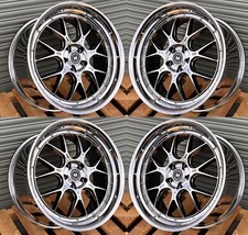 18x9.5 30 5x114.3 Mflow Mfl2 Pvd Chrome Wheels 18 Deep Lip Rims Set 4 18x9.5 30 5x114.3 Mflow Mfl2 Pvd Chrome Wheels 18 Deep Lip Rims Set 4