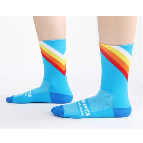 Pro Men Women Cycling Socks Sports Ankle Socks Riding Bicycle Socks Black XC MTB - Picture 10 of 30