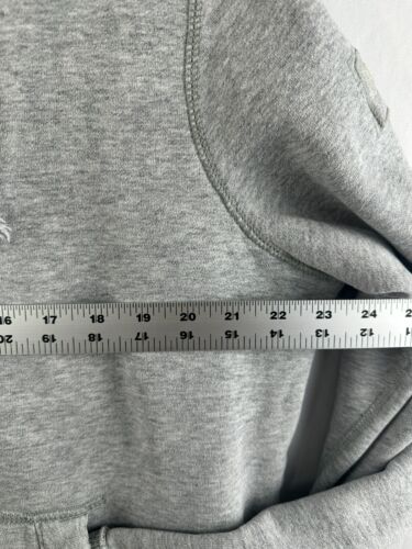 Abercrombie Fitch Full Zip Hoodie Mens XXL Gray Heavyweight Varsity Sherpa lined - Picture 12 of 14