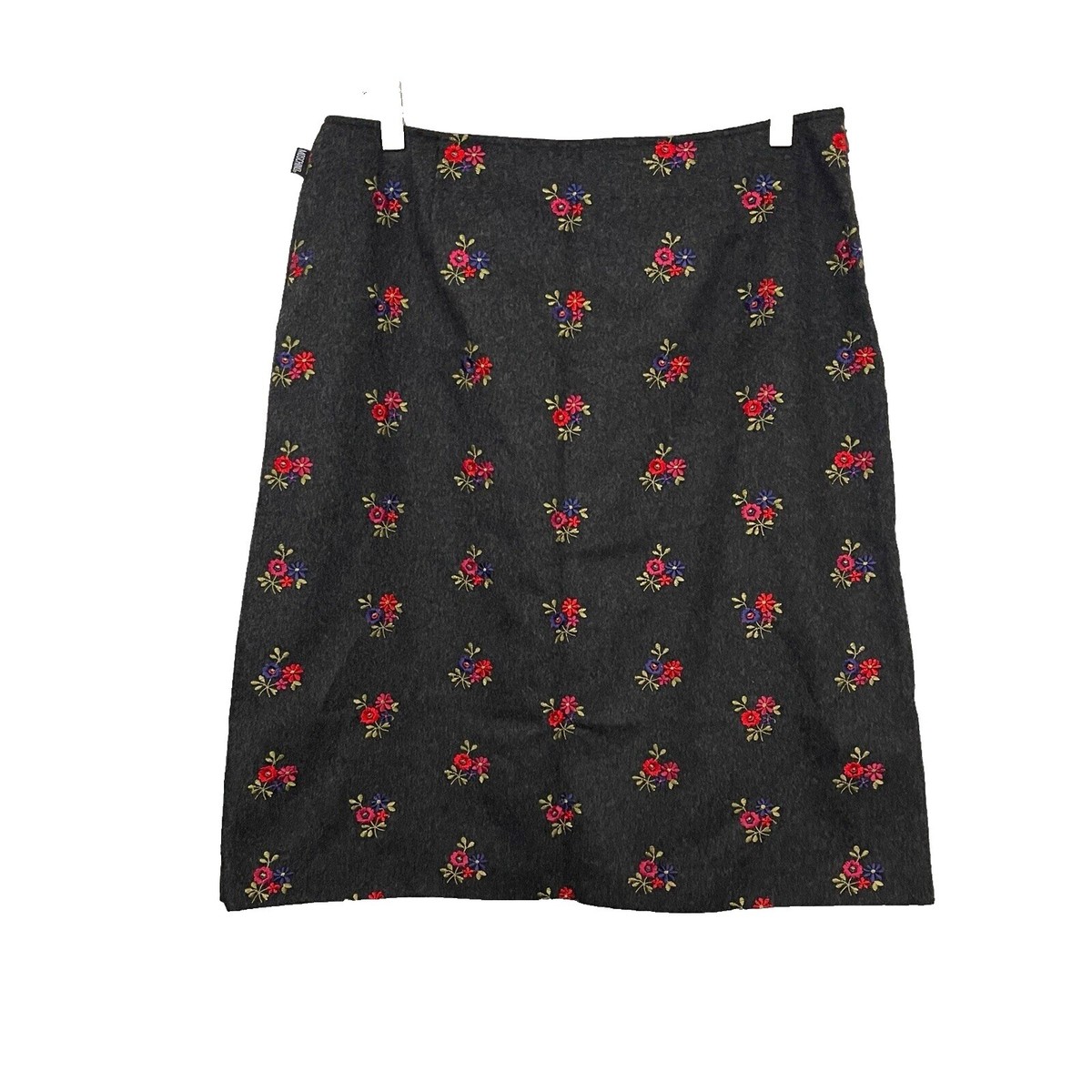 スカート Moschino Printed Pencil Vintage Moschino Furry Leopard Print Pencil Skirt -- Size 25