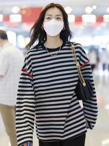 Lemaire Striped long-sleeved T-shirt crew-neck top - 第 4/13 張圖片