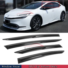 For 2023-25 Toyota Prius XW60 JDM 3D Wavy Mugen Style Window Visors Rain Guards