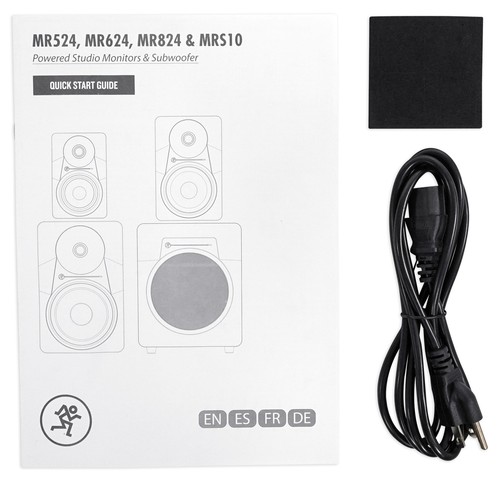 Pair Mackie MR824 8” 85 Watt Powered Active Studio Monitor Speakers+29" Stands - Picture 7 of 11
