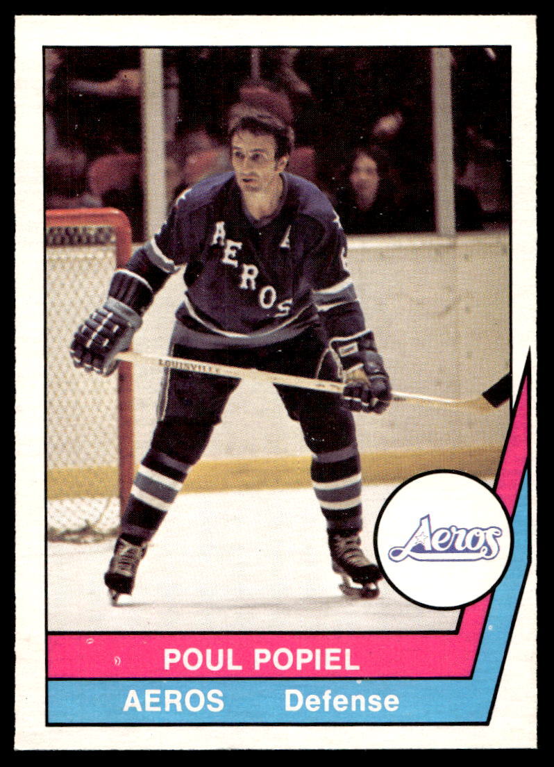 1977-78 O-Pee-Chee WHA #63 Poul Popiel Houston Aeros NR-MINT